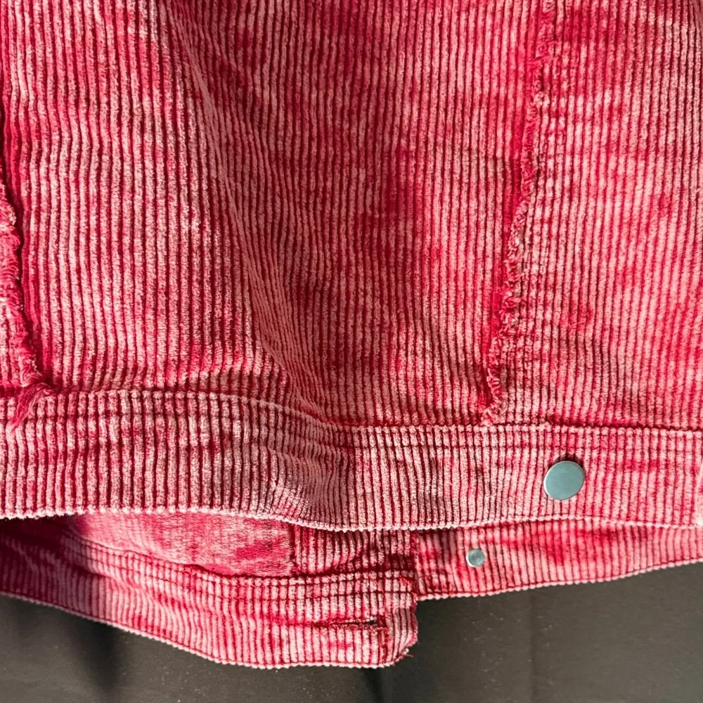 POL Vibrant Red Corduroy Jacket - Picture 7 of 7